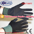 NMSAFETY 13 gauge super soft sandy water pu palm coated gardening glove